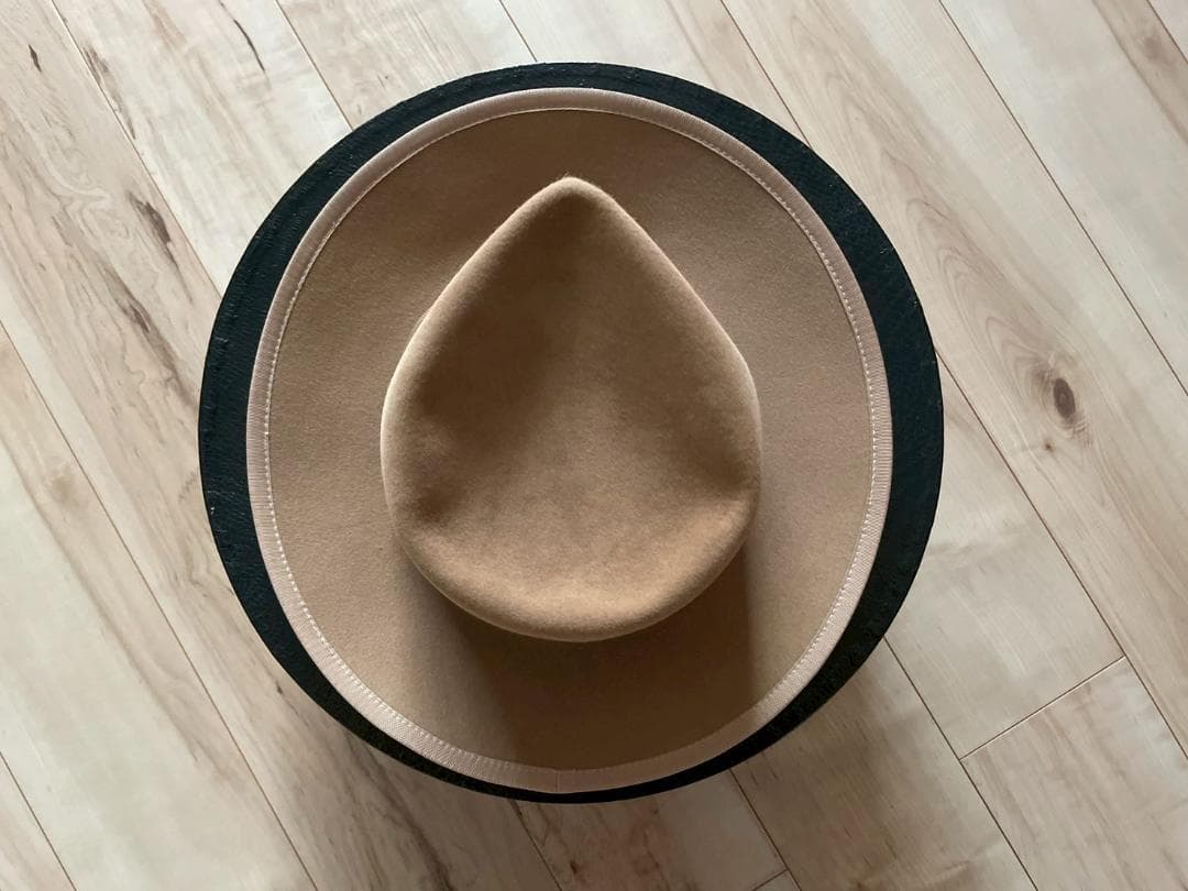 ステットソン　ハット　ベージュ　ジョニーデップ　ウエスタン　ラビット　ビーバー