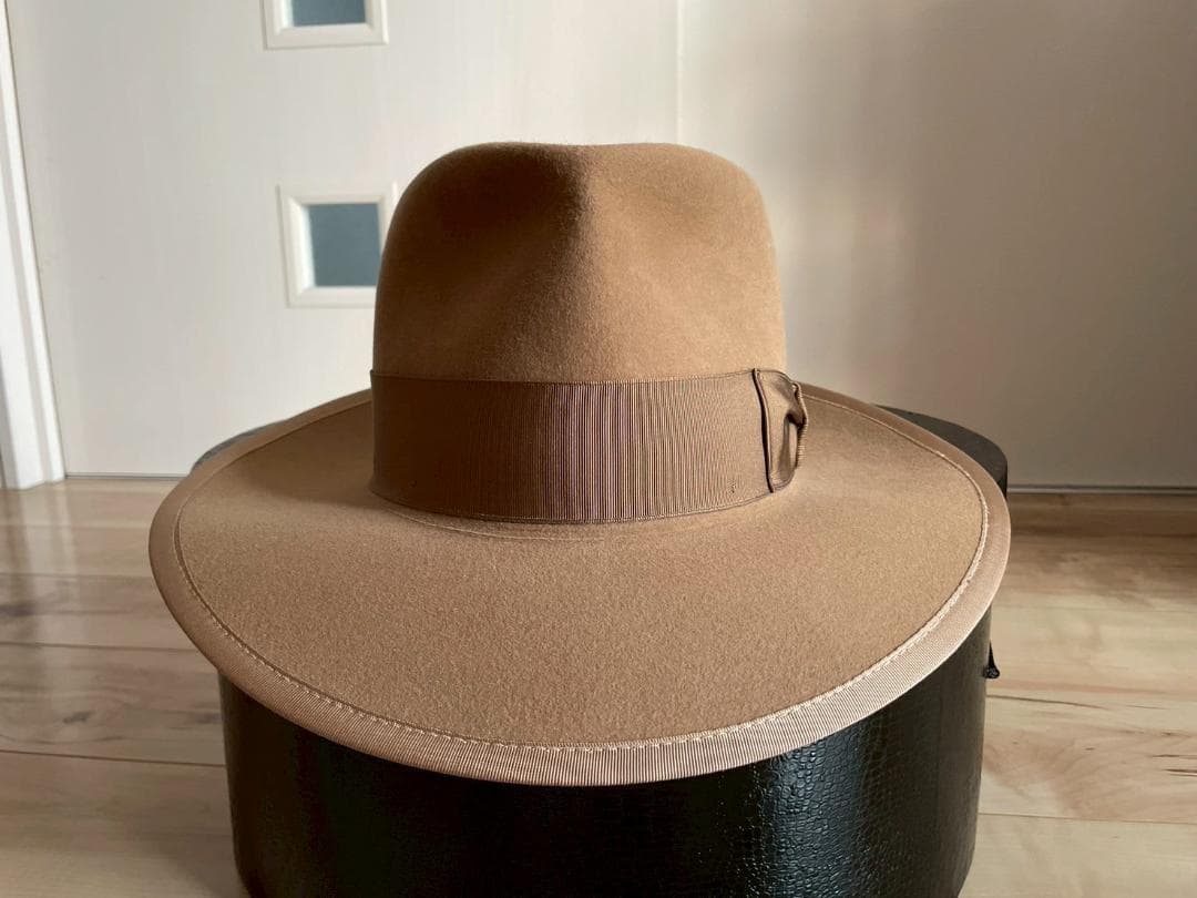ステットソン　ハット　ベージュ　ジョニーデップ　ウエスタン　ラビット　ビーバー