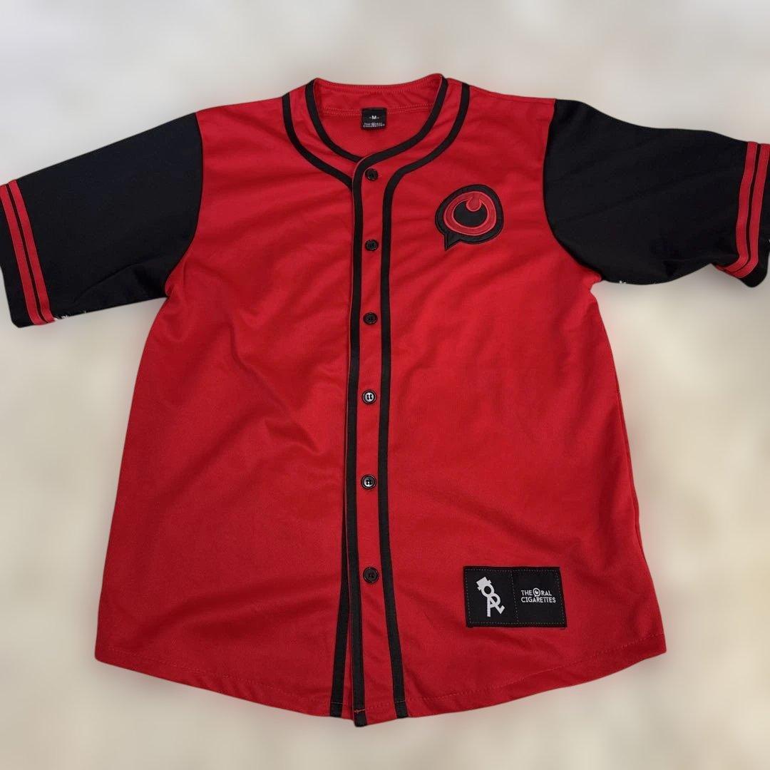 THE ORAL CIGARETTES ベースボールシャツ　半袖　M レッド