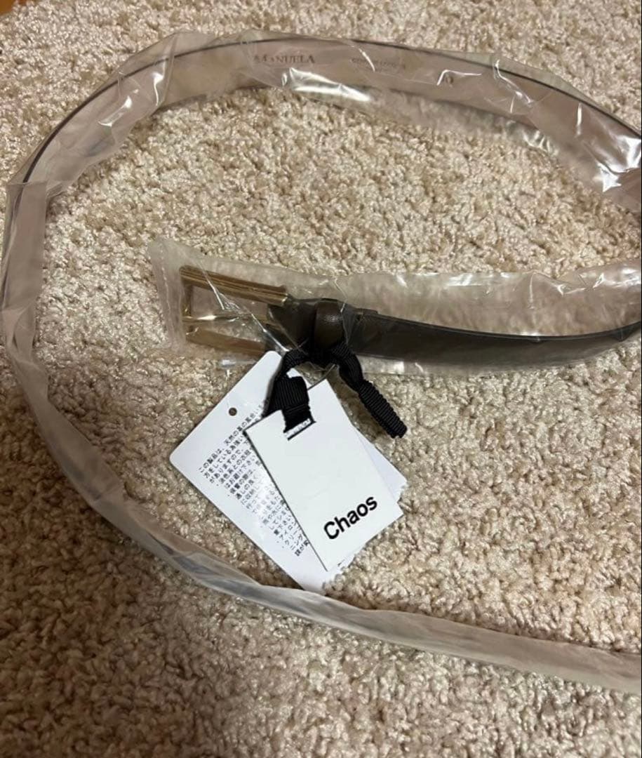 【新品未使用品】Chaos MANUELA イタリア製ベルト