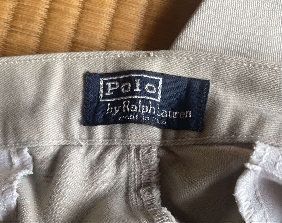 【Made in USA】90s ポロチノ　ポロラルフローレンスラックス　ボトム