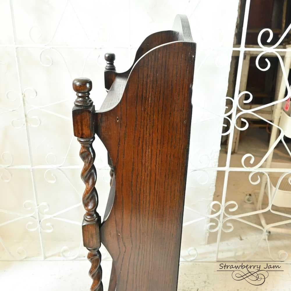 L3705-283 英国アンティーク ブックスタンド 本棚 収納 飾り棚 オーク