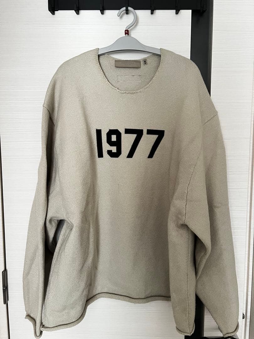 fear of god Essentials 1977ベージュニットセーター　M
