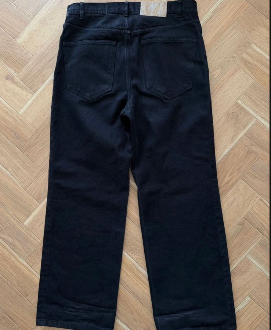 オクスン ブラック コットンパンツ black cotton pants 3