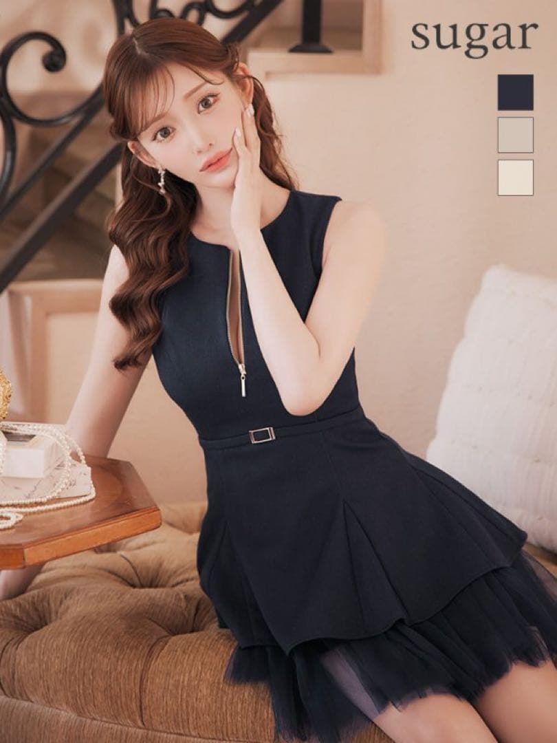 DEA.ディア キャバドレス ネイビー S