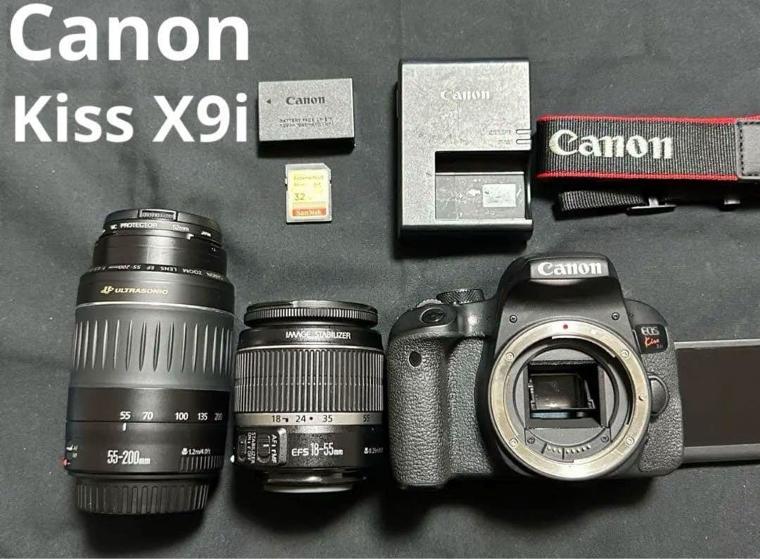 Canon EOS Kiss X9iスマホとつながるダブルズームレンズセット♪