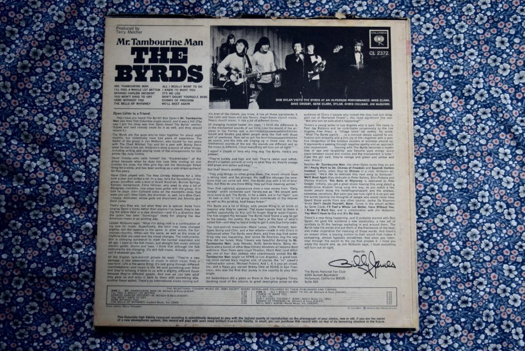 USオリジナルMONO ザ・バーズ / ミスター・タンブリン・マンMAT1/1