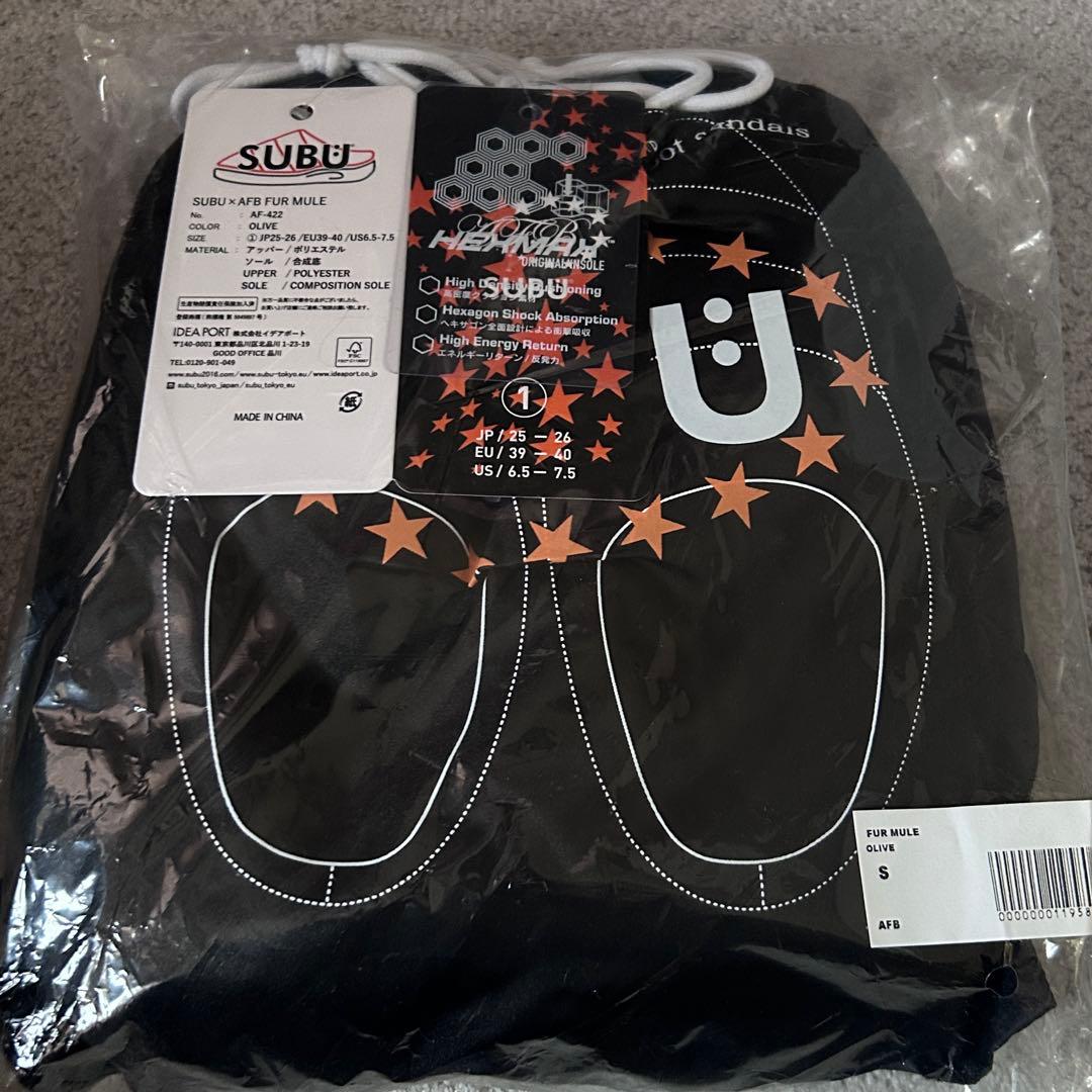 サイズ1 S AFB X SUBU FUR MULE サンダル ミュール