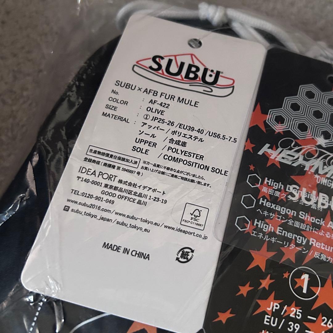 サイズ1 S AFB X SUBU FUR MULE サンダル ミュール