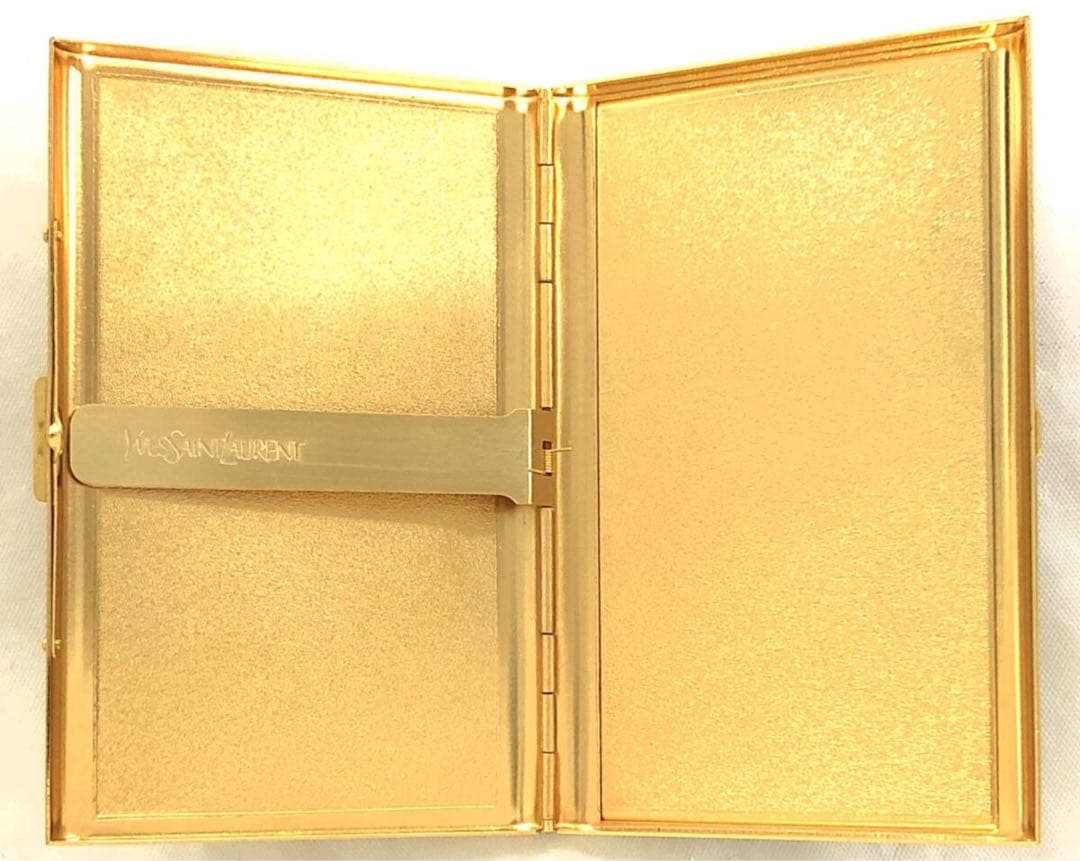 T03/044美品 YVES SAINT LAURENTイヴサンローラン名刺入れ