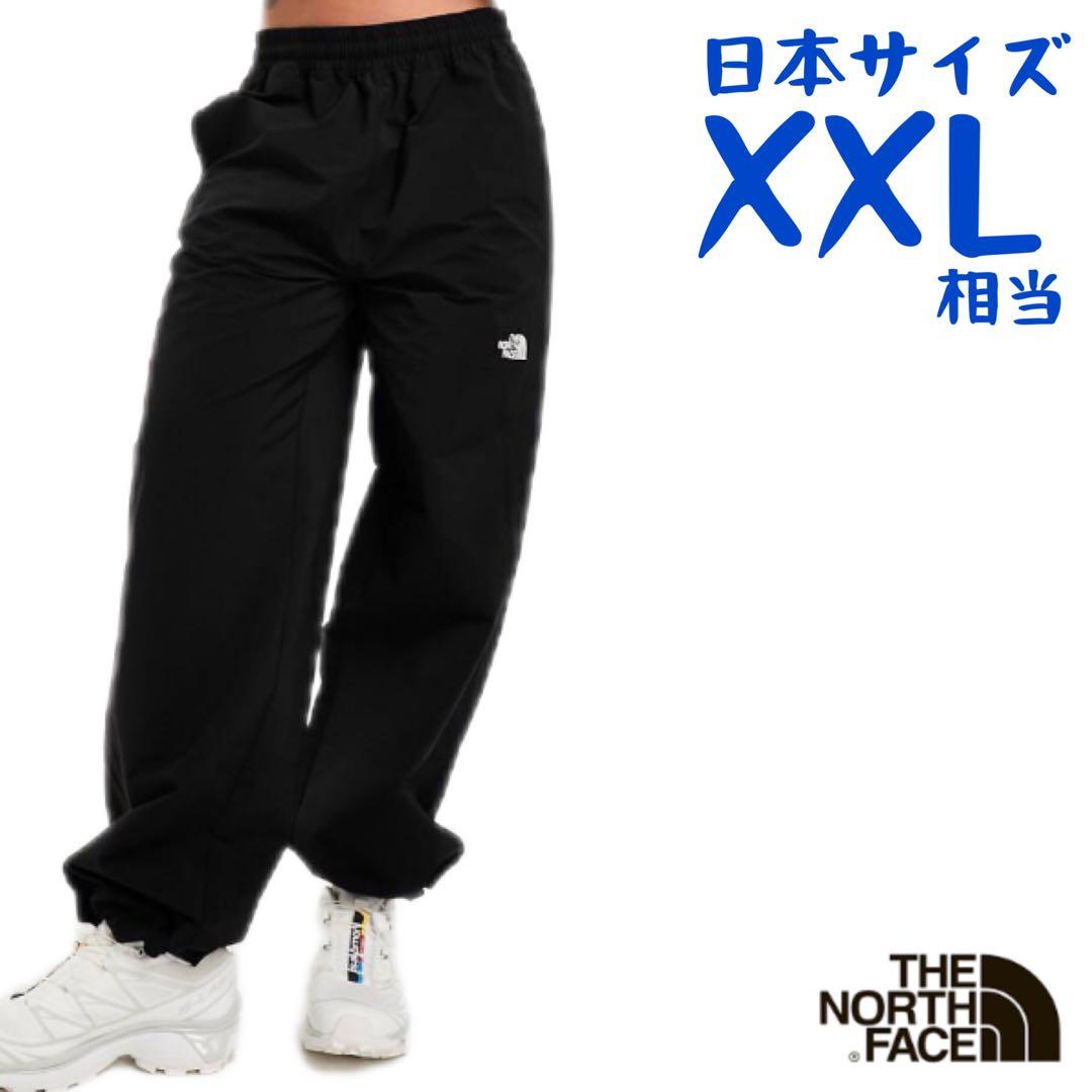 【海外限定】ノースフェイス　ウインドパンツ　刺繍　日本XXL相当　A520
