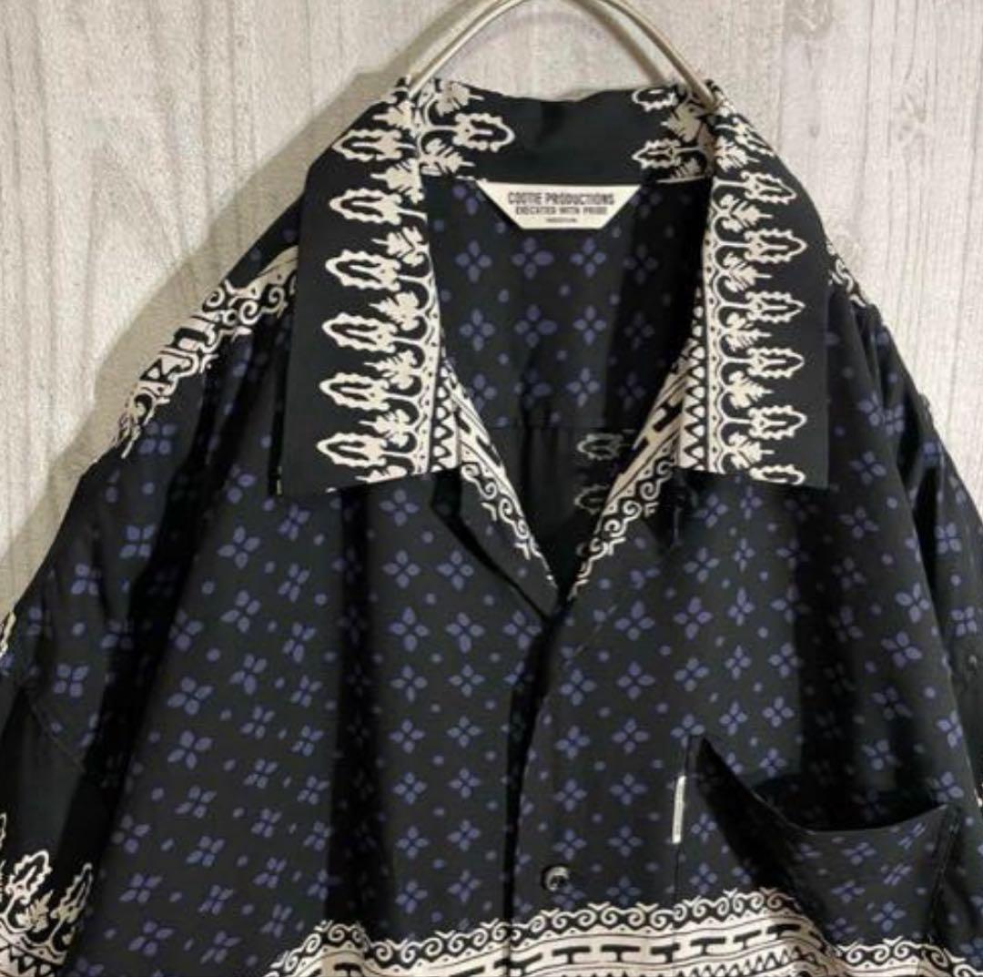 最安値☆クーティー美品☆名作レーヨンアロハシャツ