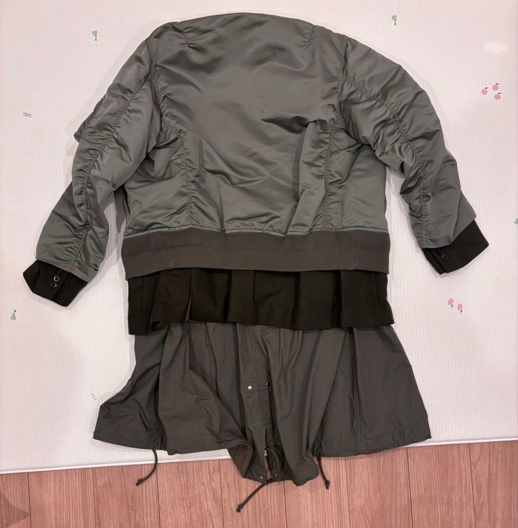 ⭐️週末限定値下げ⭐️Sacai 20AW Nylon Twill Coat カーキ