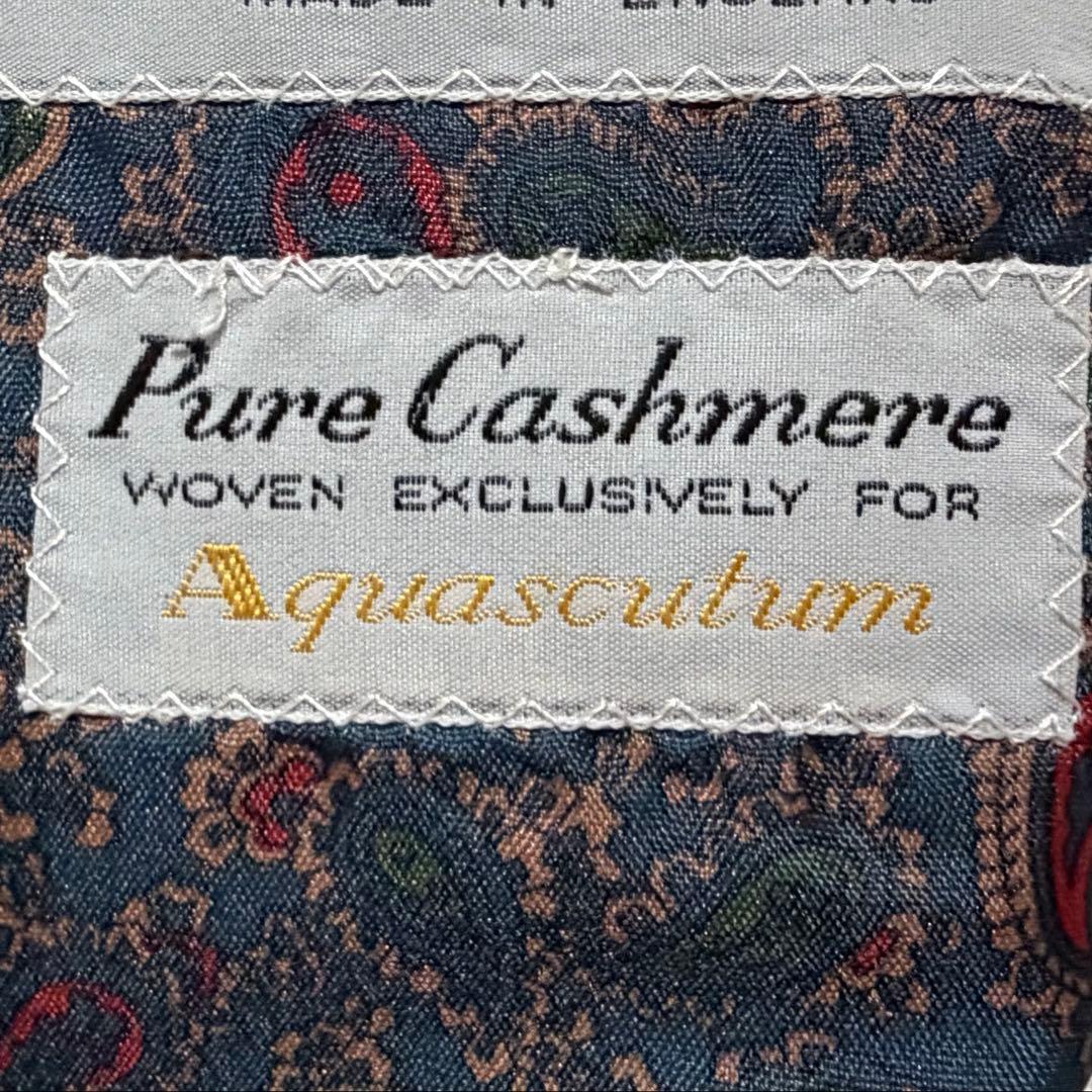 え*み様 英国製Aquascutum カシミヤ100テーラードジャケット ネイビ