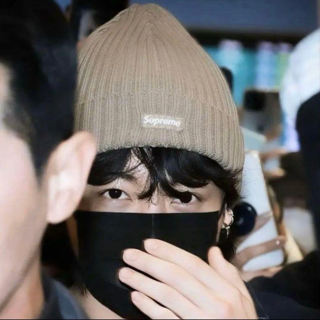 Supreme Overdyed Beanie Taupe トープ　ニット帽