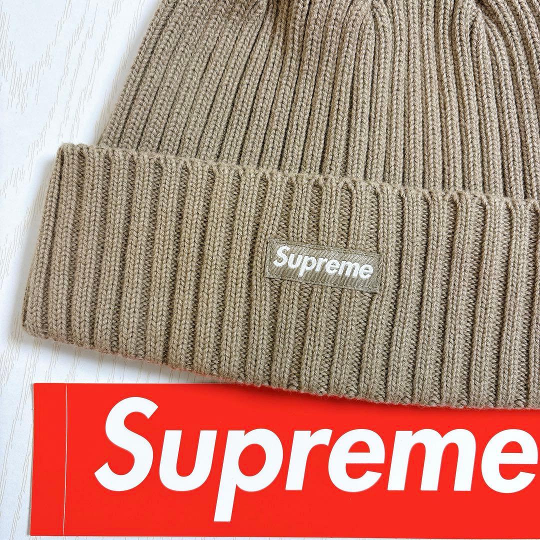 Supreme Overdyed Beanie Taupe トープ　ニット帽