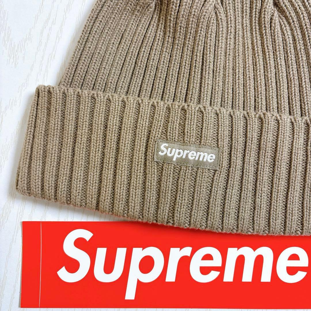 Supreme Overdyed Beanie Taupe トープ　ニット帽