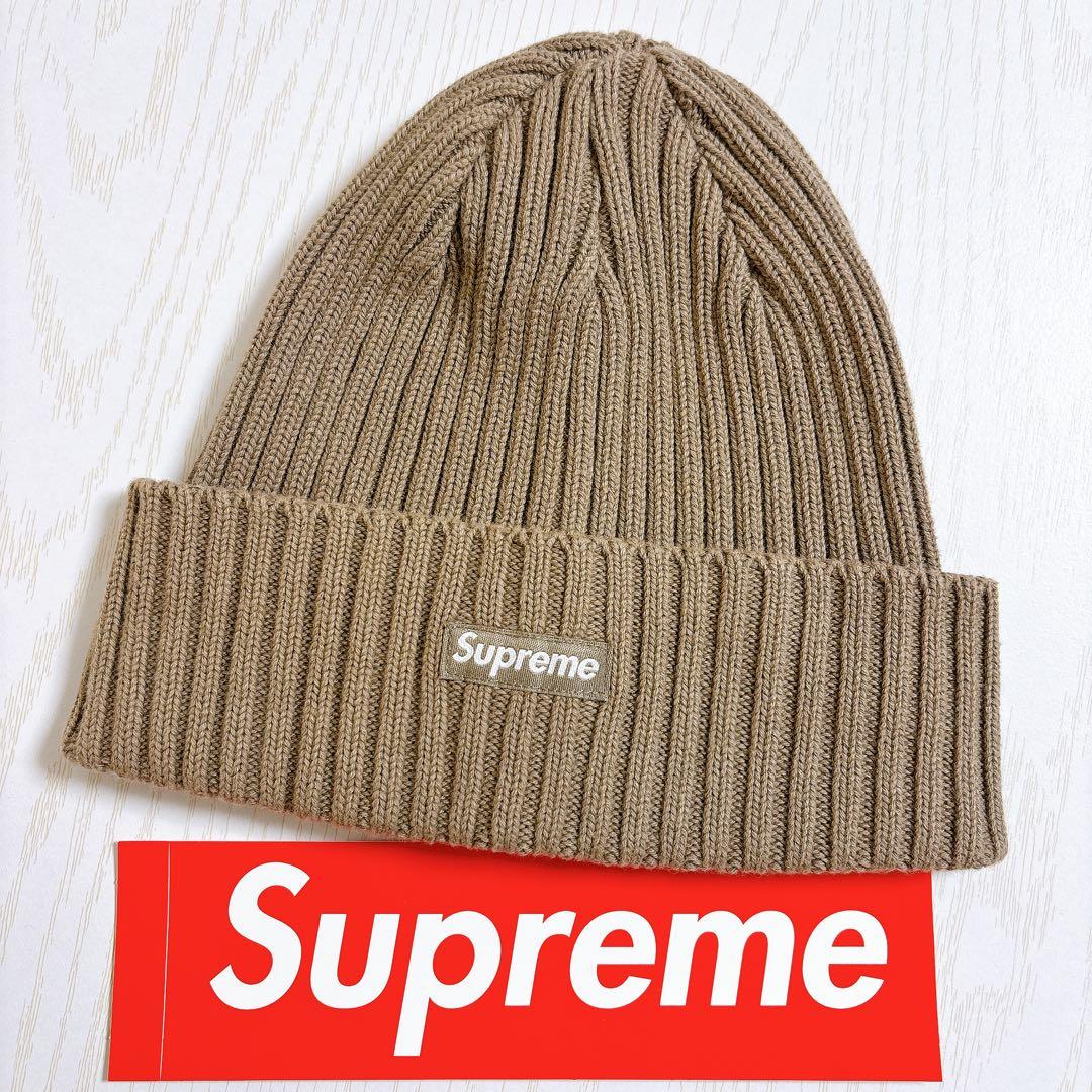 Supreme Overdyed Beanie Taupe トープ　ニット帽
