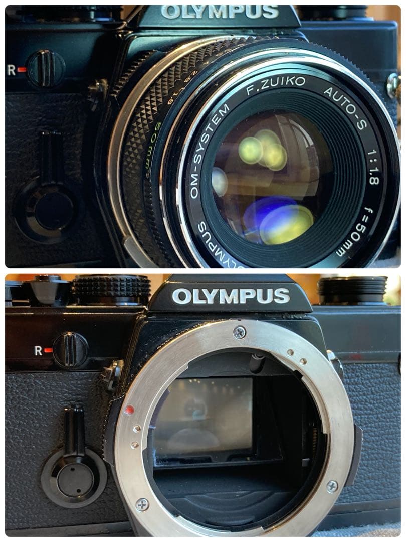 完動品＊美品＊初期保証★OLYMPUS OM-1 ブラック★レンズセット＊作例有