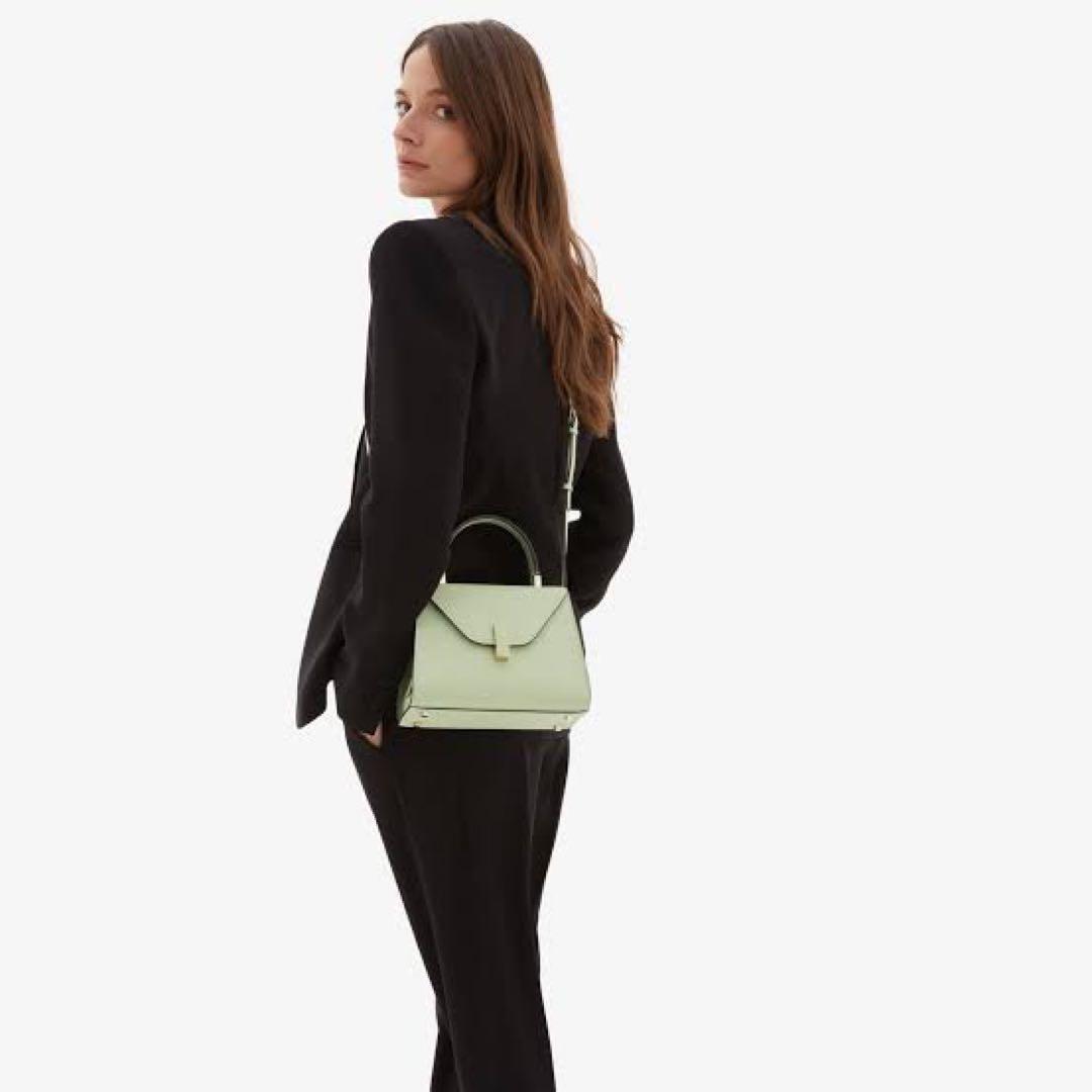 新品　Valextra ミニイジィデ　ミントグリーン