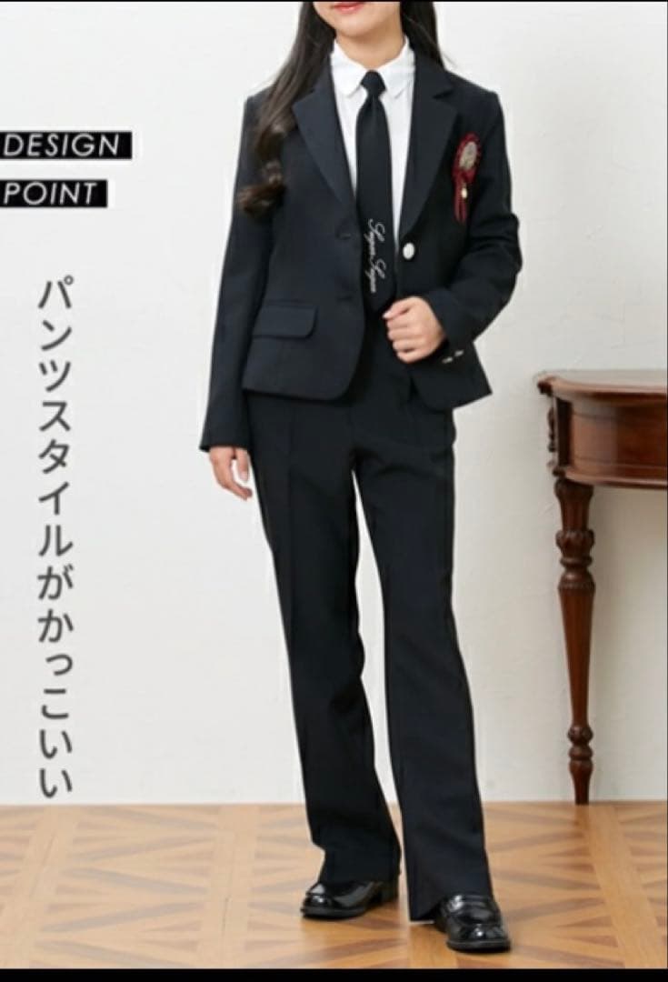 【卒業】160フォーマルスーツ ✳︎パンツルック✳︎４点セット