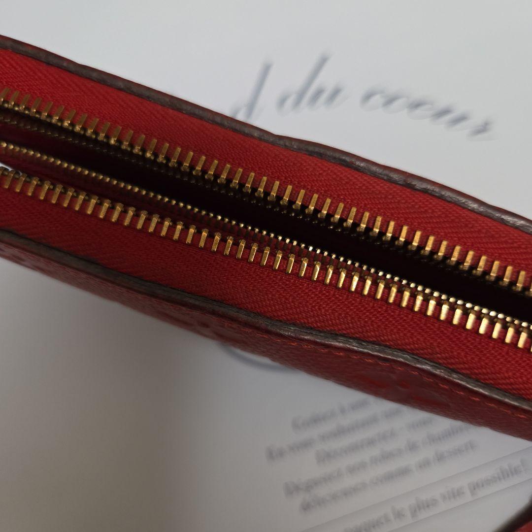 L*4様 Louis Vuitton レッド 長財布