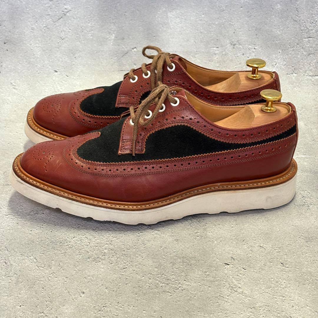 サンダース　SANDERS (UK7.5) DUFFER別注　レザースニーカー