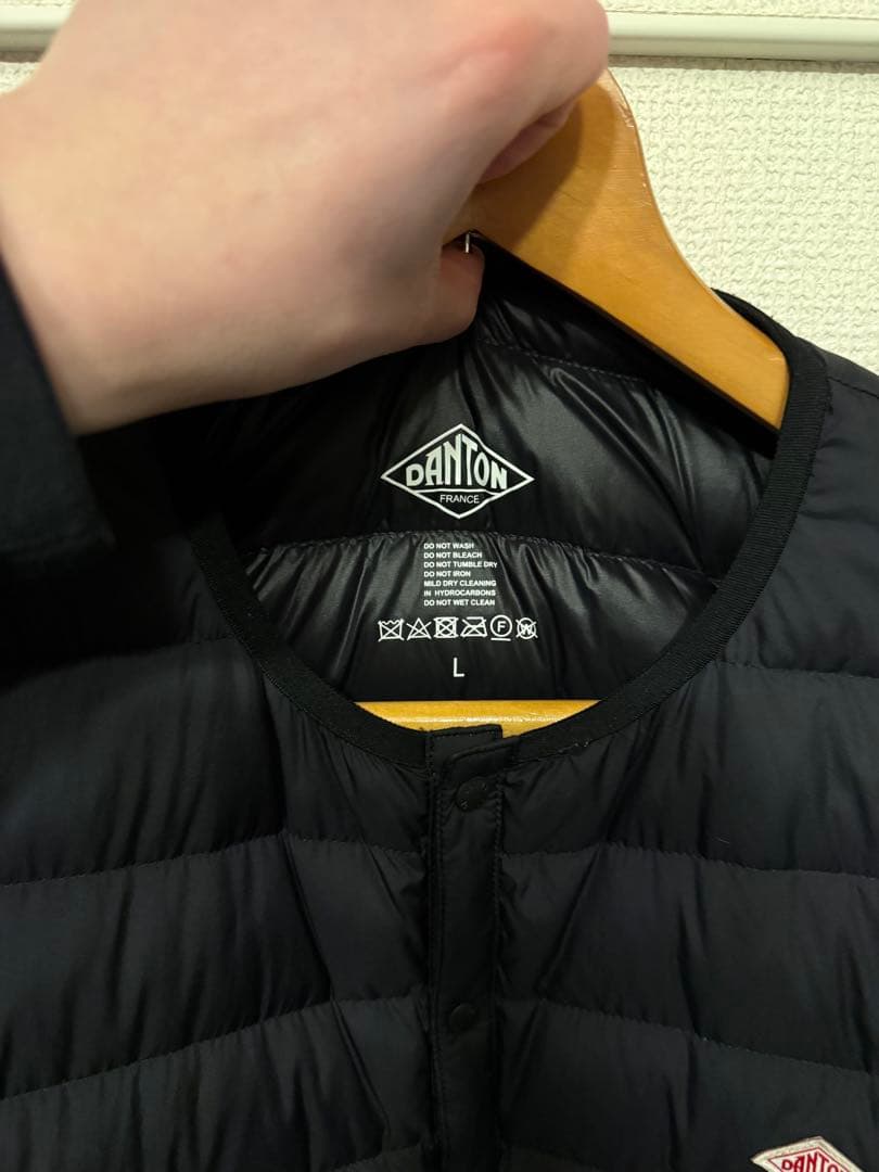 DANTON ダントン クルーネック インナーダウンジャケット MEN Lサイズ
