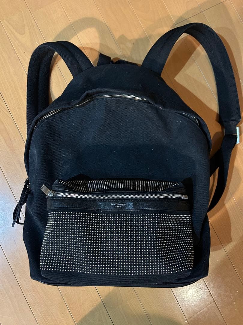 SAINT LAURENT ブラックスタッズリュック