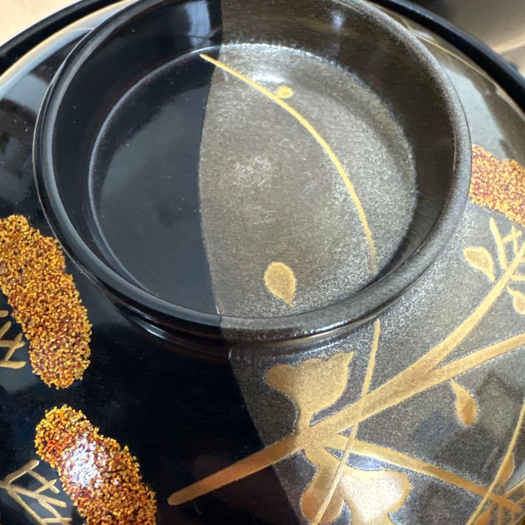 輪島塗 吸い物椀 5客セット / 木箱入り