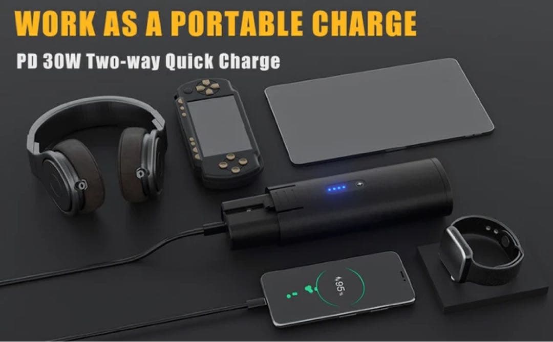 VTOMAN　災害時に役立つ充電も出来る掃除機　カージャンプスターターにも