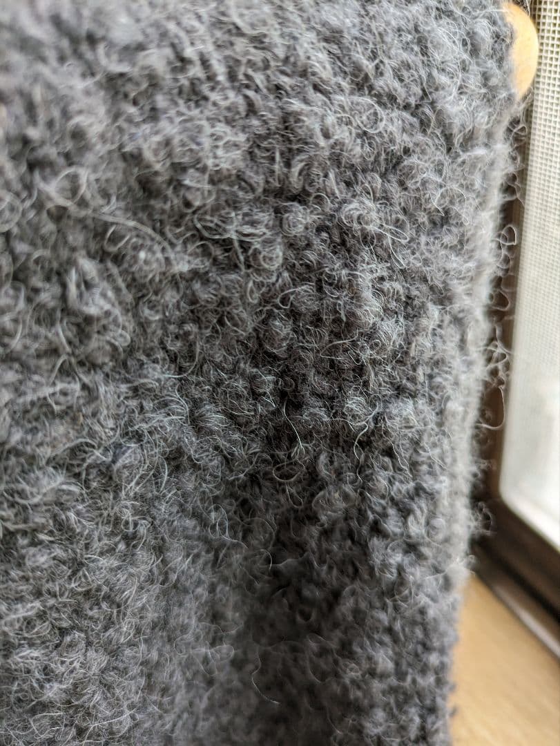 2025年今季evam evaアルパカ　ウールベストМ　スミ色