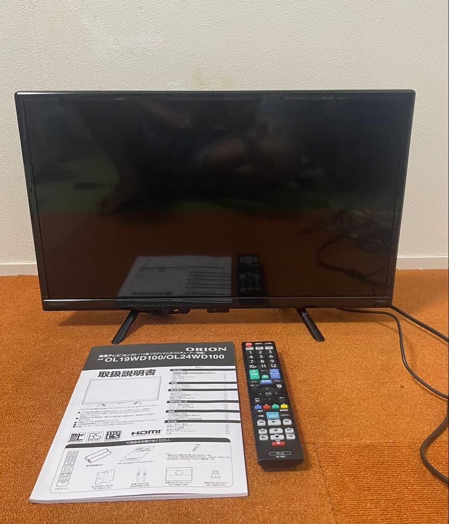 あおさん  ORION テレビ 24V型 2019年製