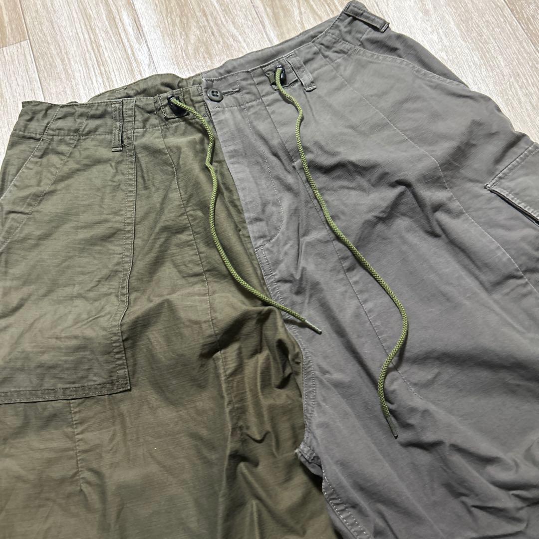 NEEDLES × BEAMS BOY ヒザデルパンツ ミリタリーパンツ