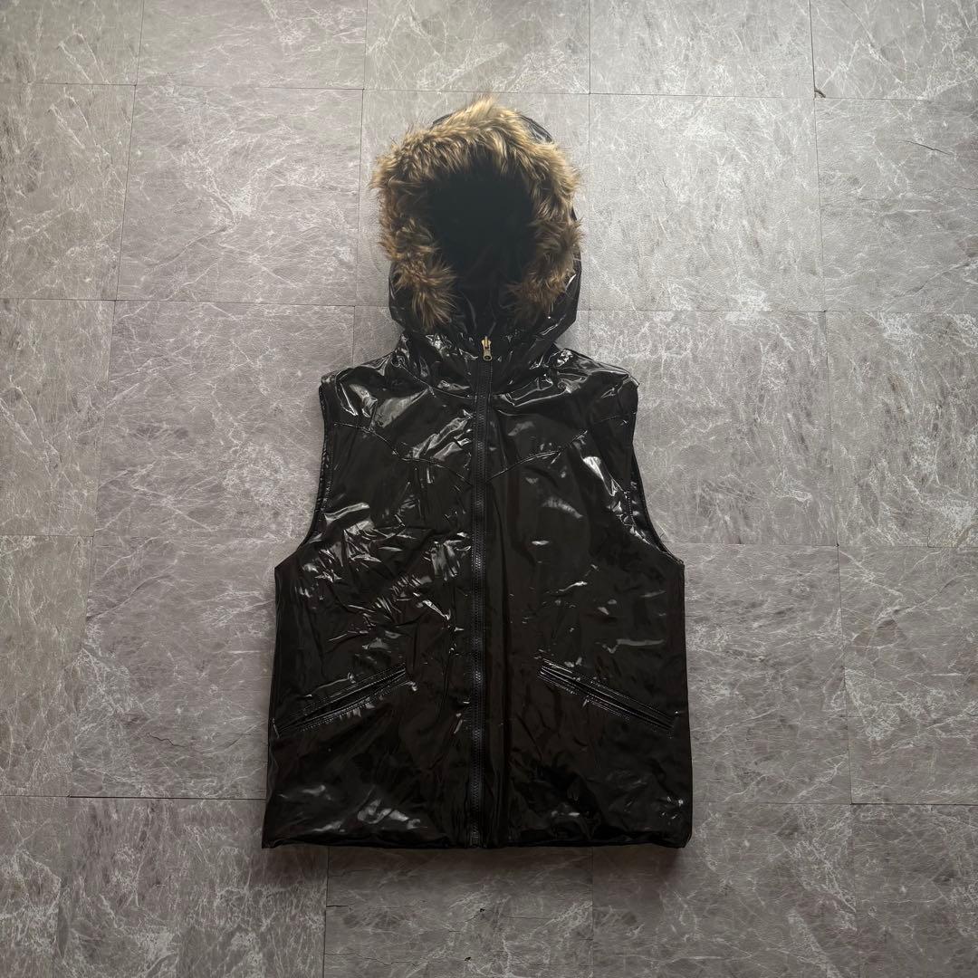 ジャケット・アウター 00s archive reversible far vest y2k