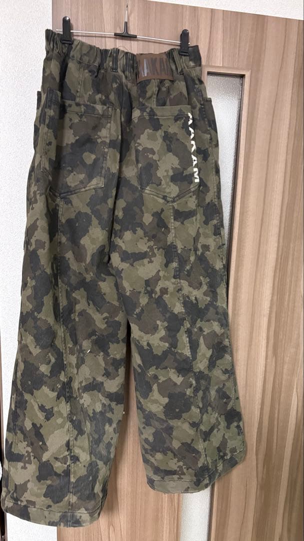 AKAM カモフラージュ ワイドパンツ　迷彩パンツ