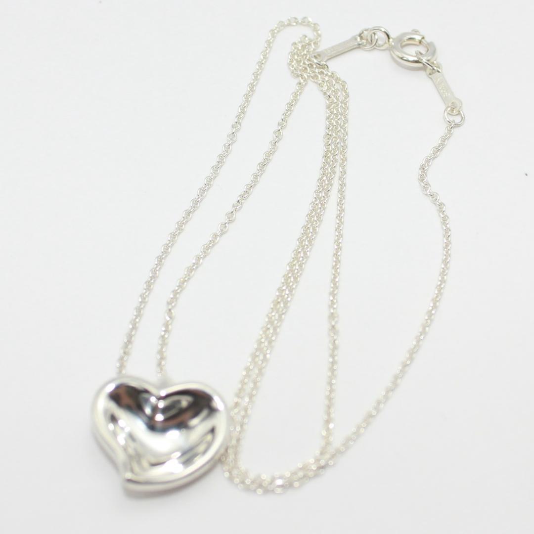 美品 Tiffany&Co. ティファニー カーブドハート シルバー ネックレス
