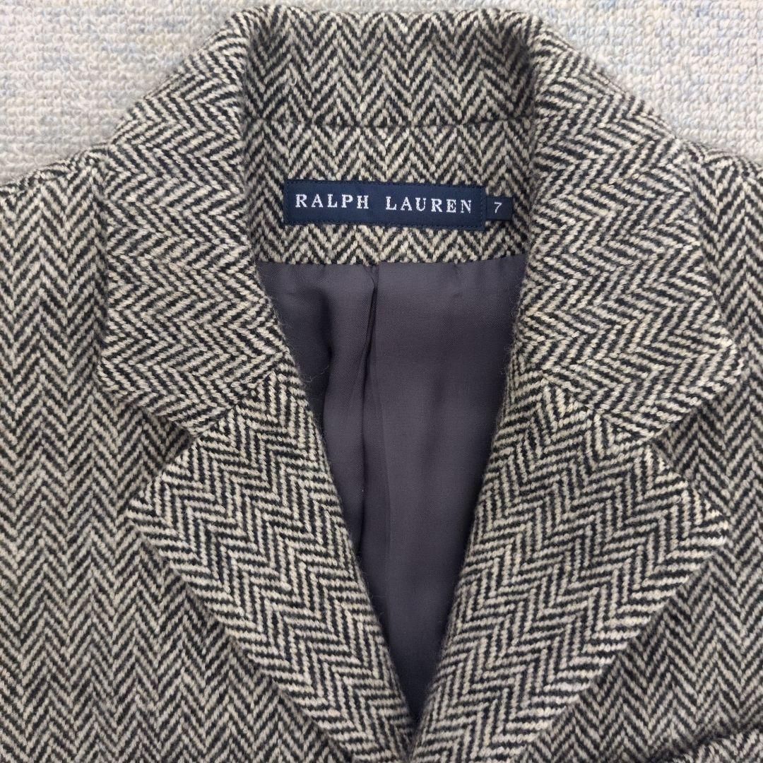 ✨美品✨ラルフローレン ヘリンボーン カシミヤ ツイード テーラードジャケット