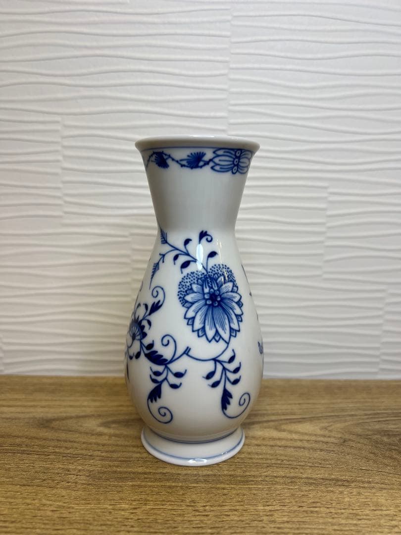 【マイセン】ブルーオニオン　フラワーベース　約14.5cm