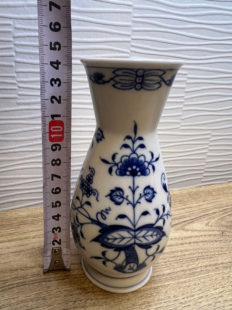 【マイセン】ブルーオニオン　フラワーベース　約14.5cm