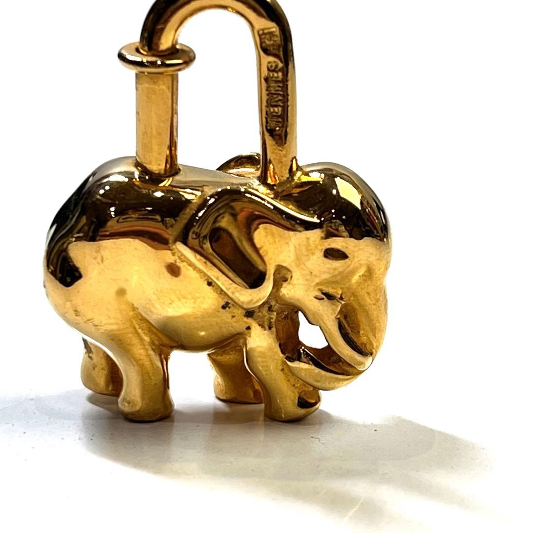 HERMES カデナ エレファント ゴールド チャーム