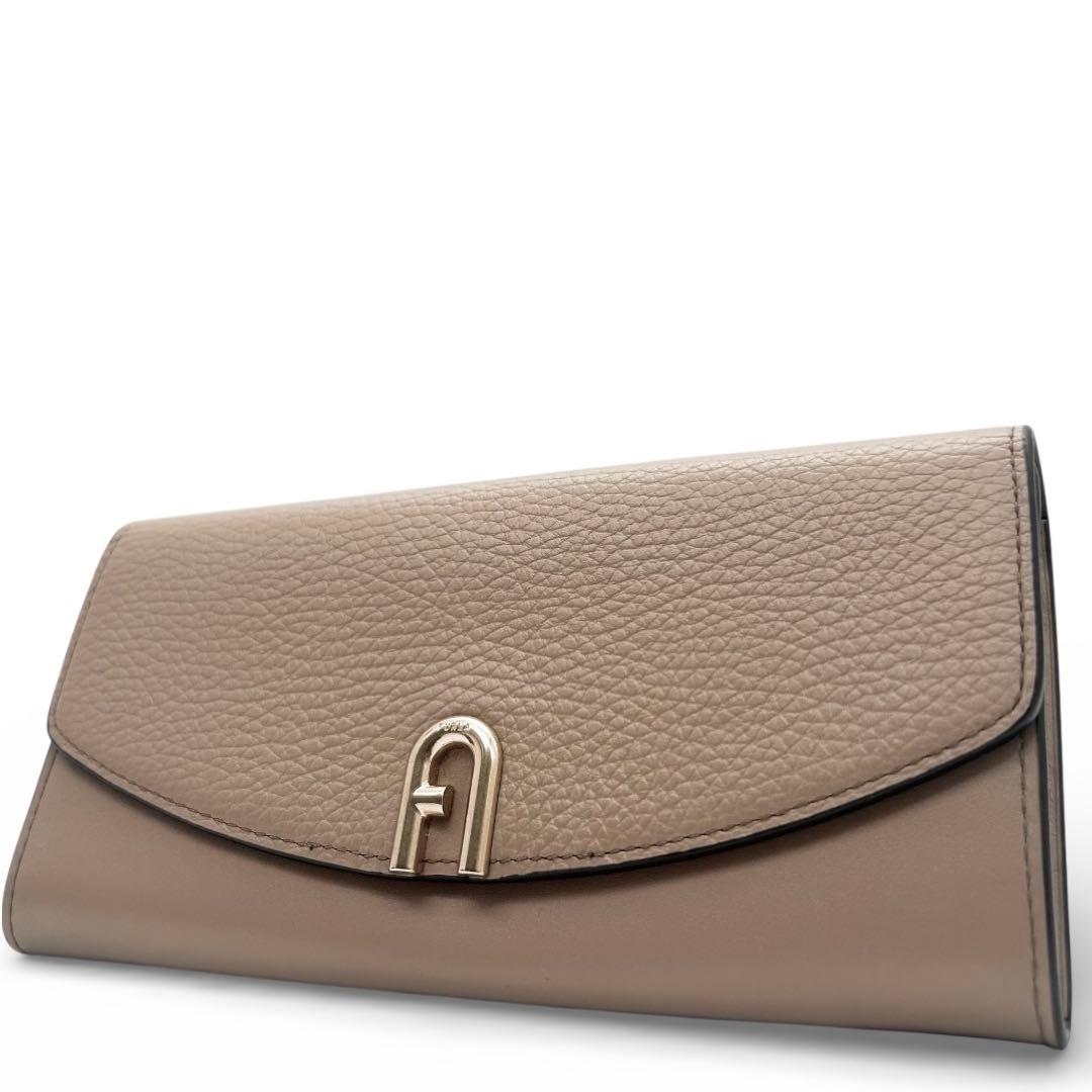 未使用級　FURLA　フルラ　長財布　レザー　アーチロゴ　ソフィア