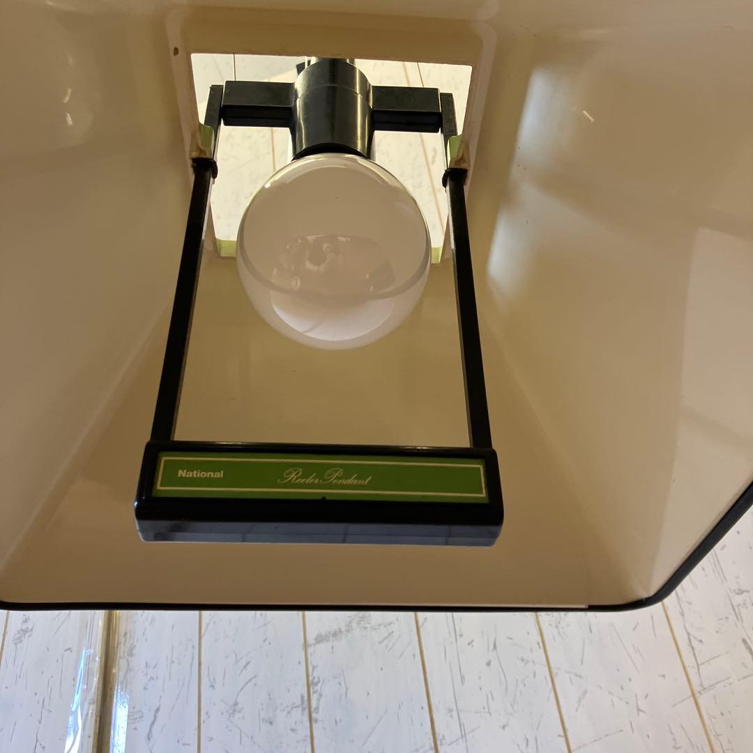 昭和レトロ ナショナル スクエア型 シェードランプ ペンダントライト 天井照明