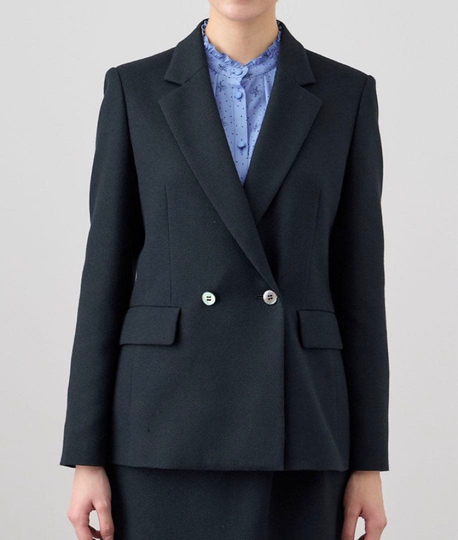 美品 ANAYI アナイ バスケットツイードダブル ジャケット