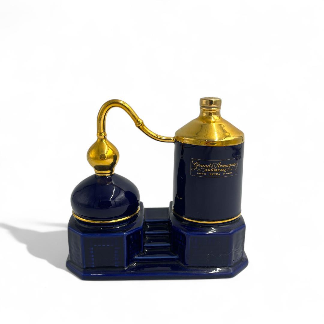 【未開栓】Grand Marnier Extra ネイビー陶器/ブランデー