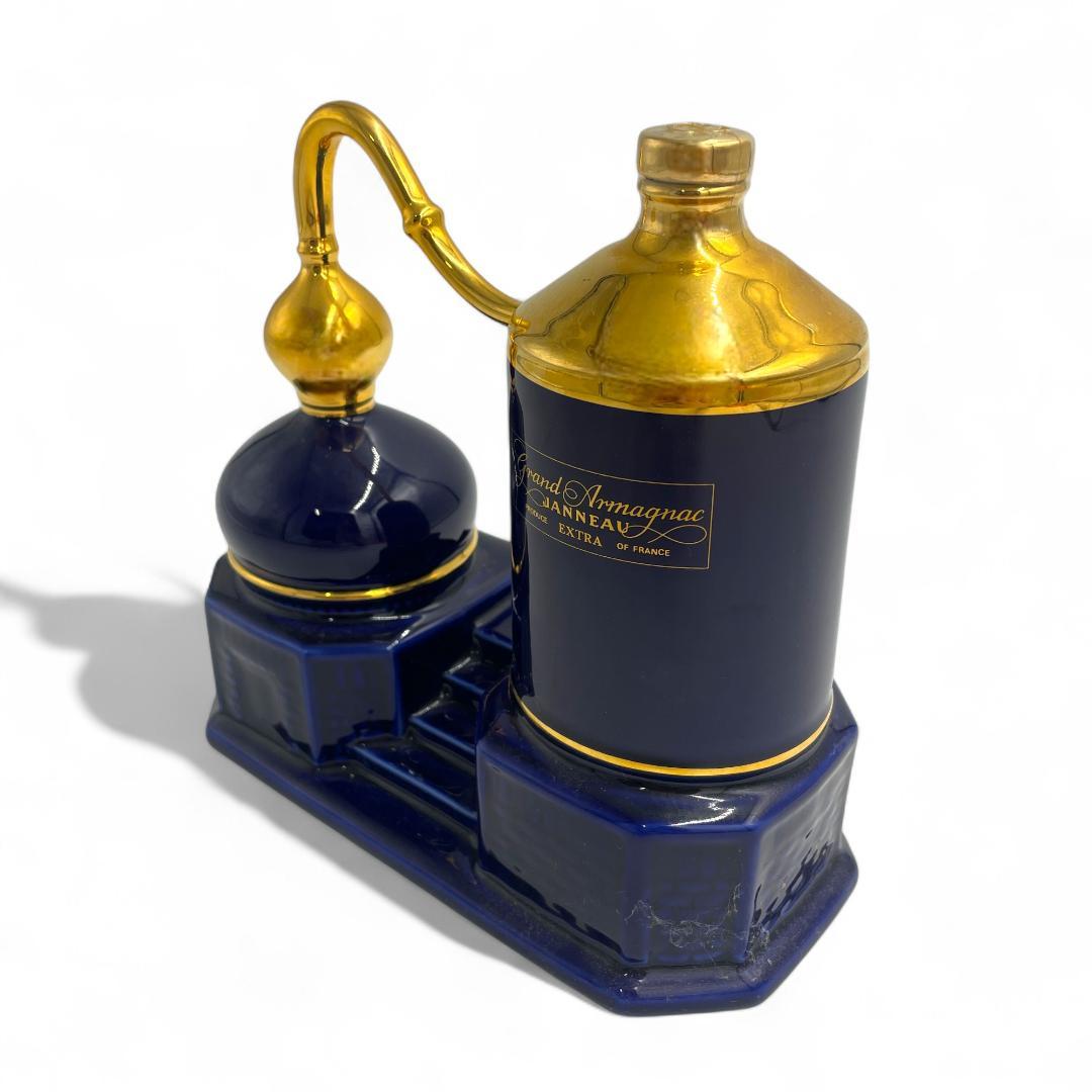 【未開栓】Grand Marnier Extra ネイビー陶器/ブランデー