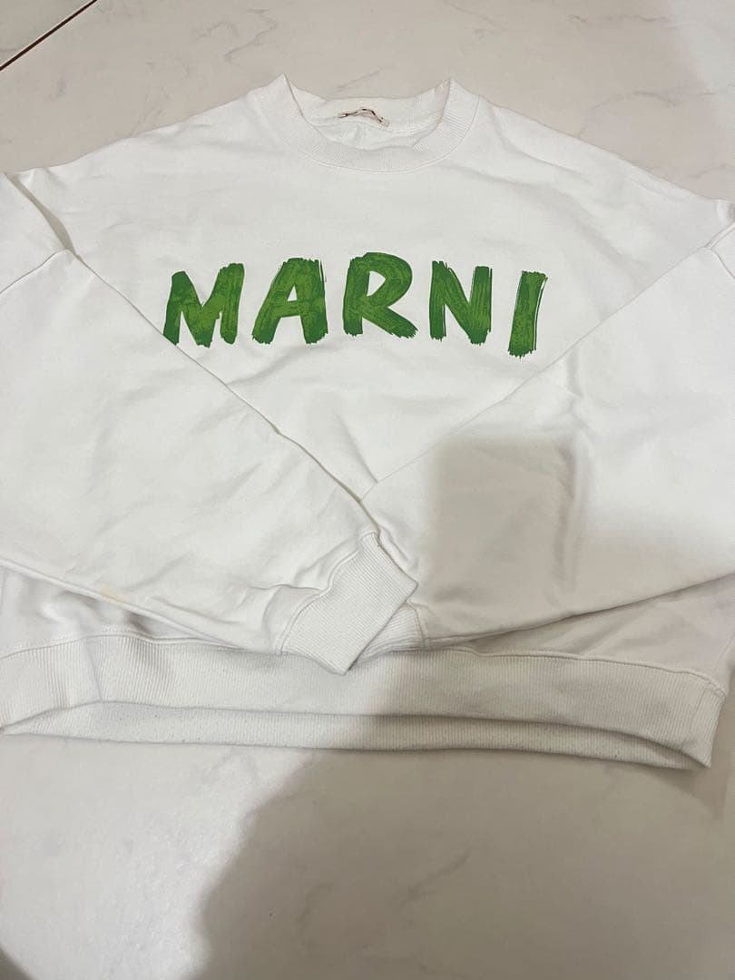 MARNI ホワイト スウェット トレーナー