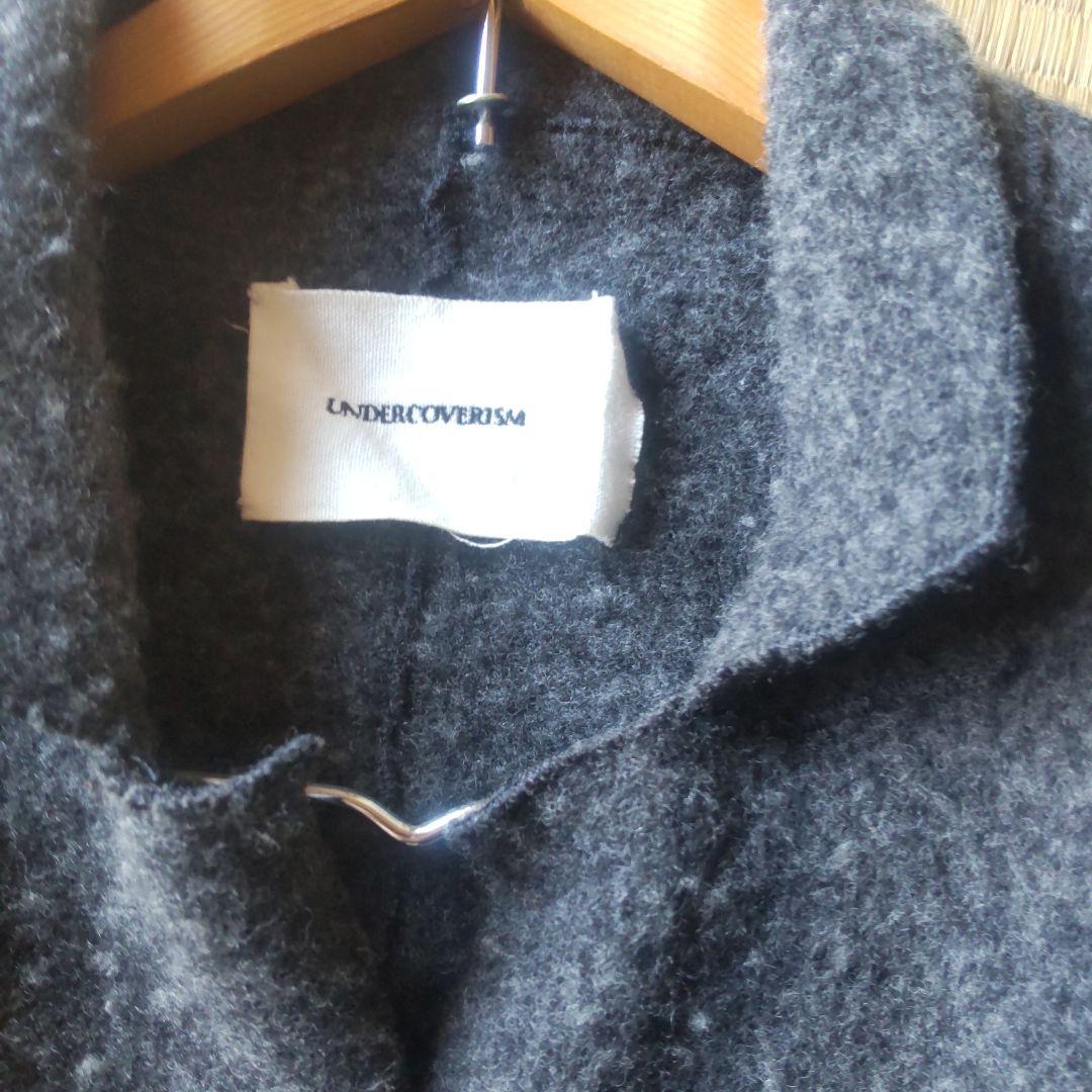 UNDERCOVER アンダーカバー　ダークグレーニット ジャケットサイズ３