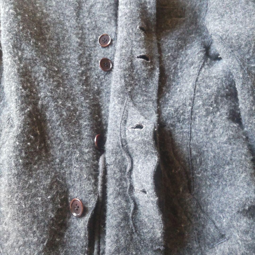 UNDERCOVER アンダーカバー　ダークグレーニット ジャケットサイズ３