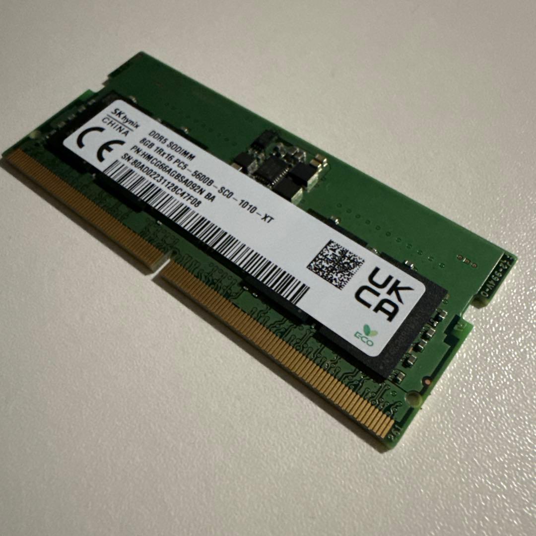 h*o様 SK hynix メモリDDR5-5600 SODIMM 8GB×2(